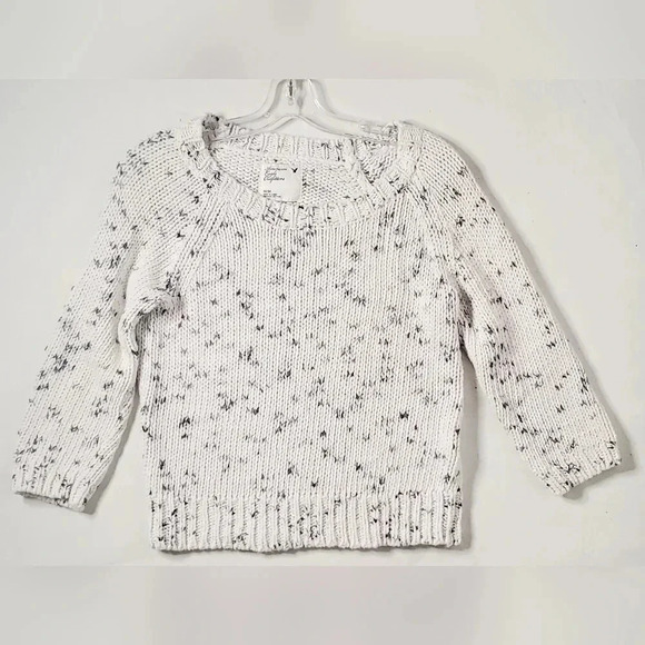 American  eagle outfitters Ramie Blend Raglan 3/4 Sleeve Ivory Sweater SzM - Picture 3 of 8